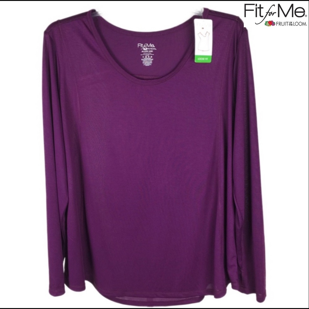 Fit For Me Breathable Sheered Top Plus Size 3X